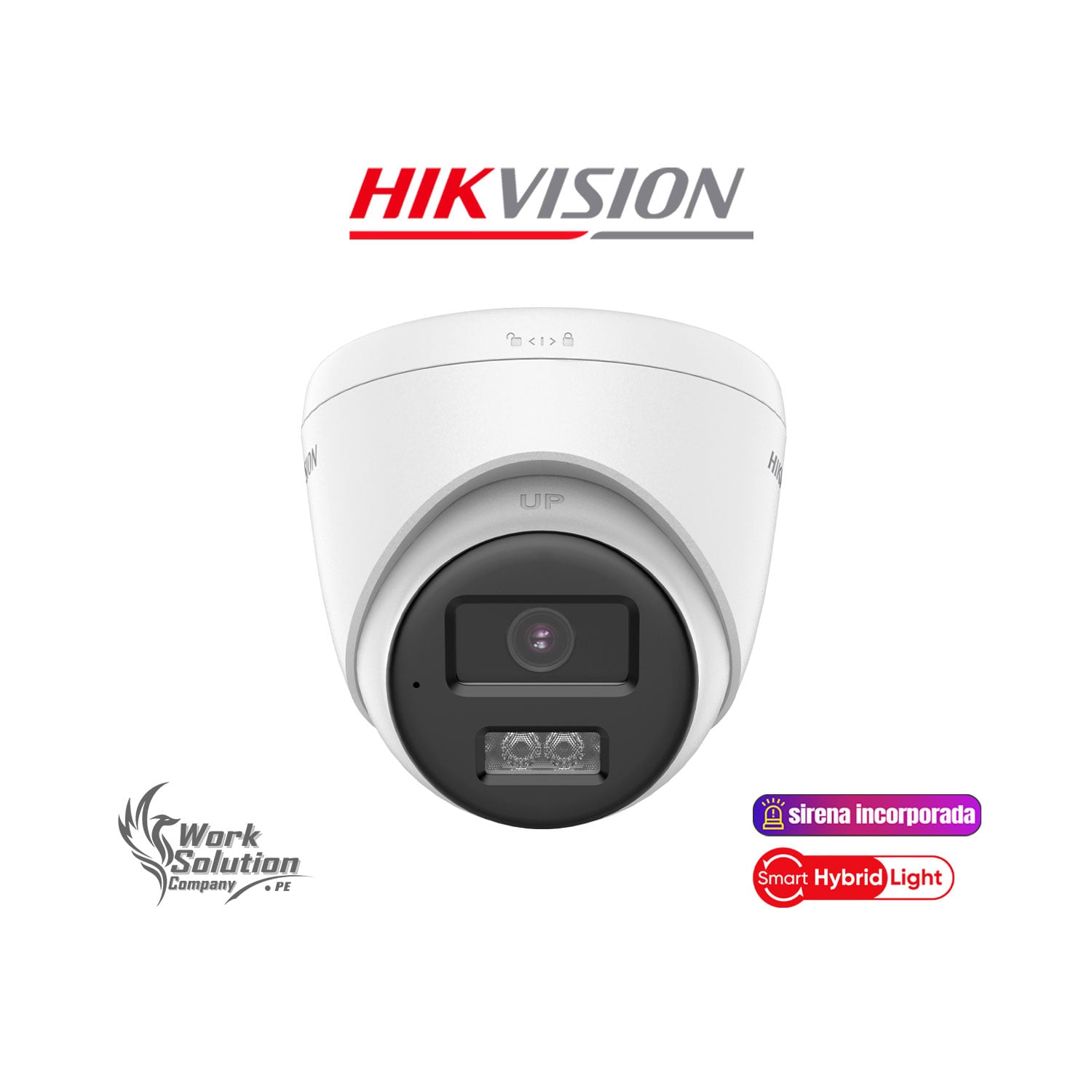 CÁMARA SEGURIDAD HIKVISION DS-2CE78D0T-LXTS 2MP DOMO ANALÓGICA AUDIO BIDIRECCIONAL LUZ ALARMA - 1