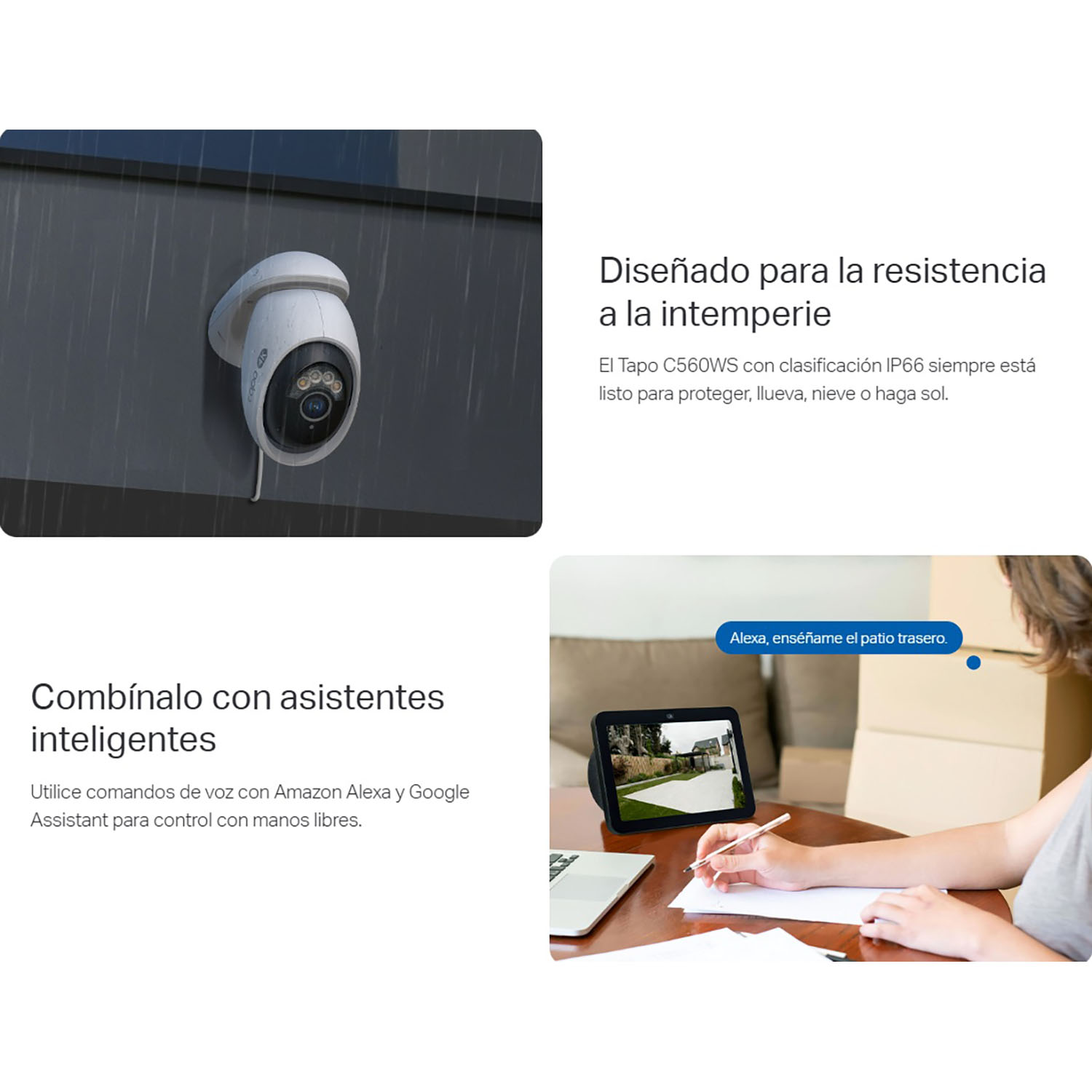CÁMARA SEGURIDAD TAPO C560WS 4K 8MP + SD 128GB IP AUDIO RECONOCIMIENTO FACIAL EXTERIOR - 5