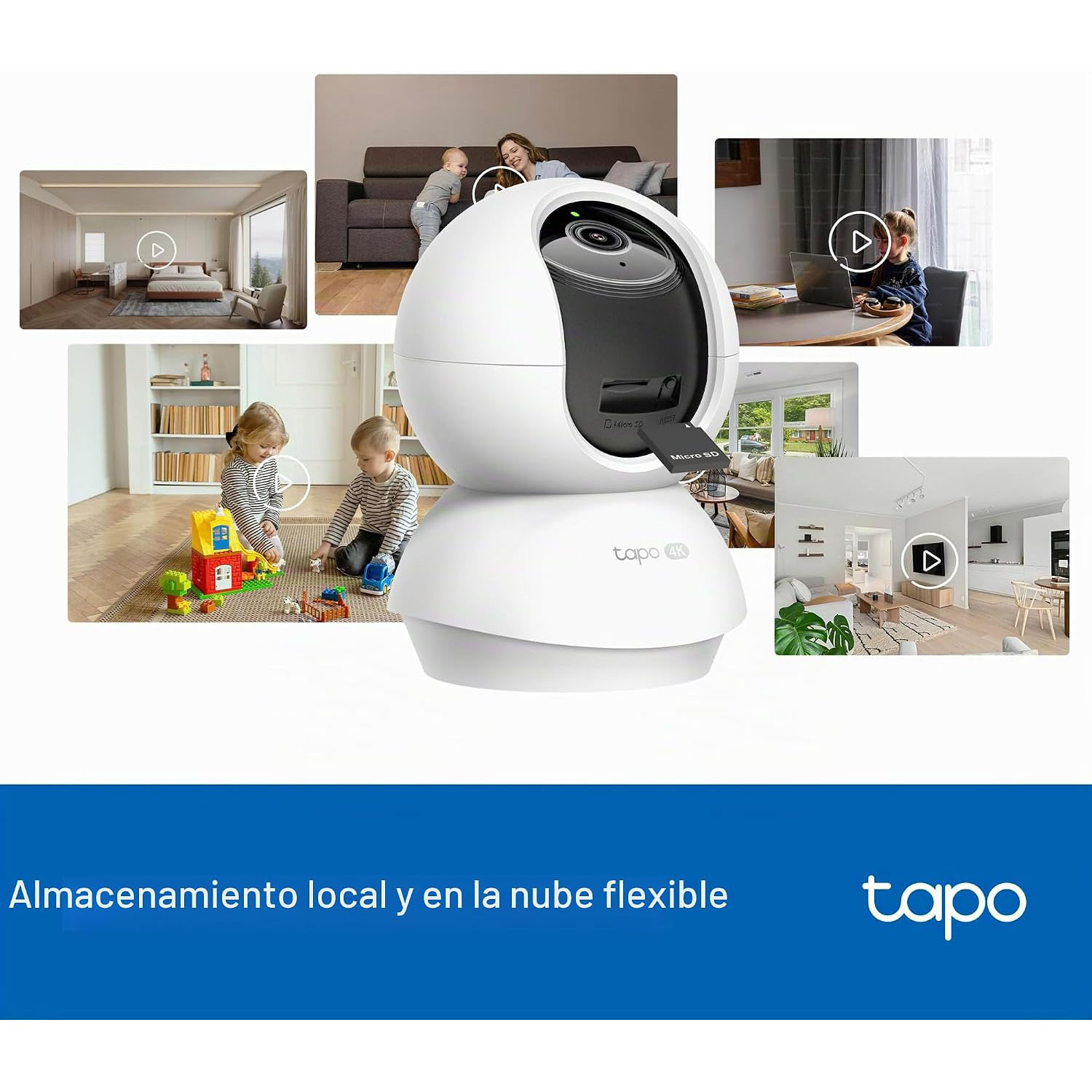 CÁMARA SEGURIDAD TAPO C250 4K 8MP CAPACIDAD 512GB WIFI VISIÓN 360 DETECCIÓN IA AUDIO BIDIRECCIONAL - 5