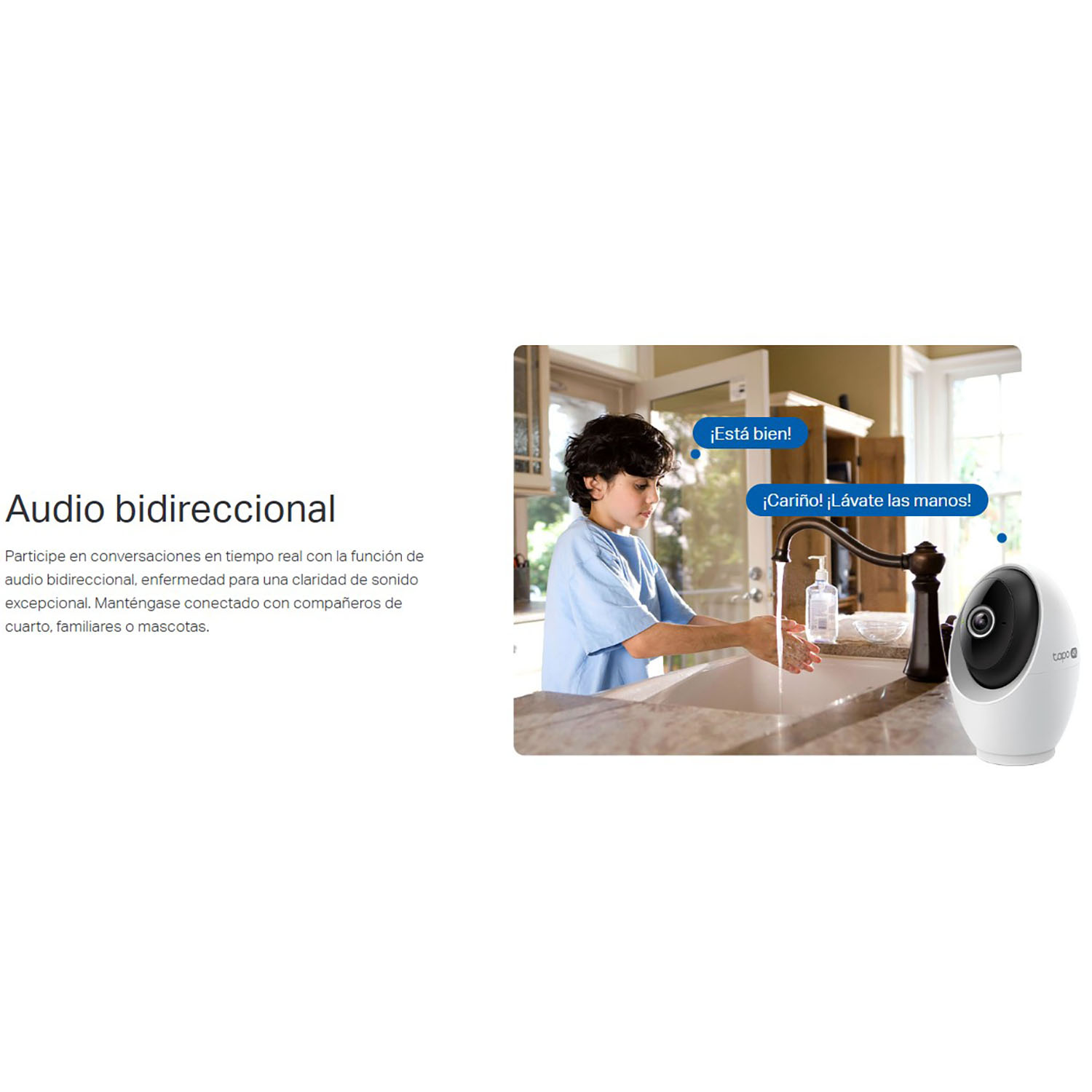 CÁMARA SEGURIDAD TAPO C260 4K 8MP CAPACIDAD 512GB WIFI AUDIO BIDIRECCIONAL RECONOCIMIENTO FACIAL - 4