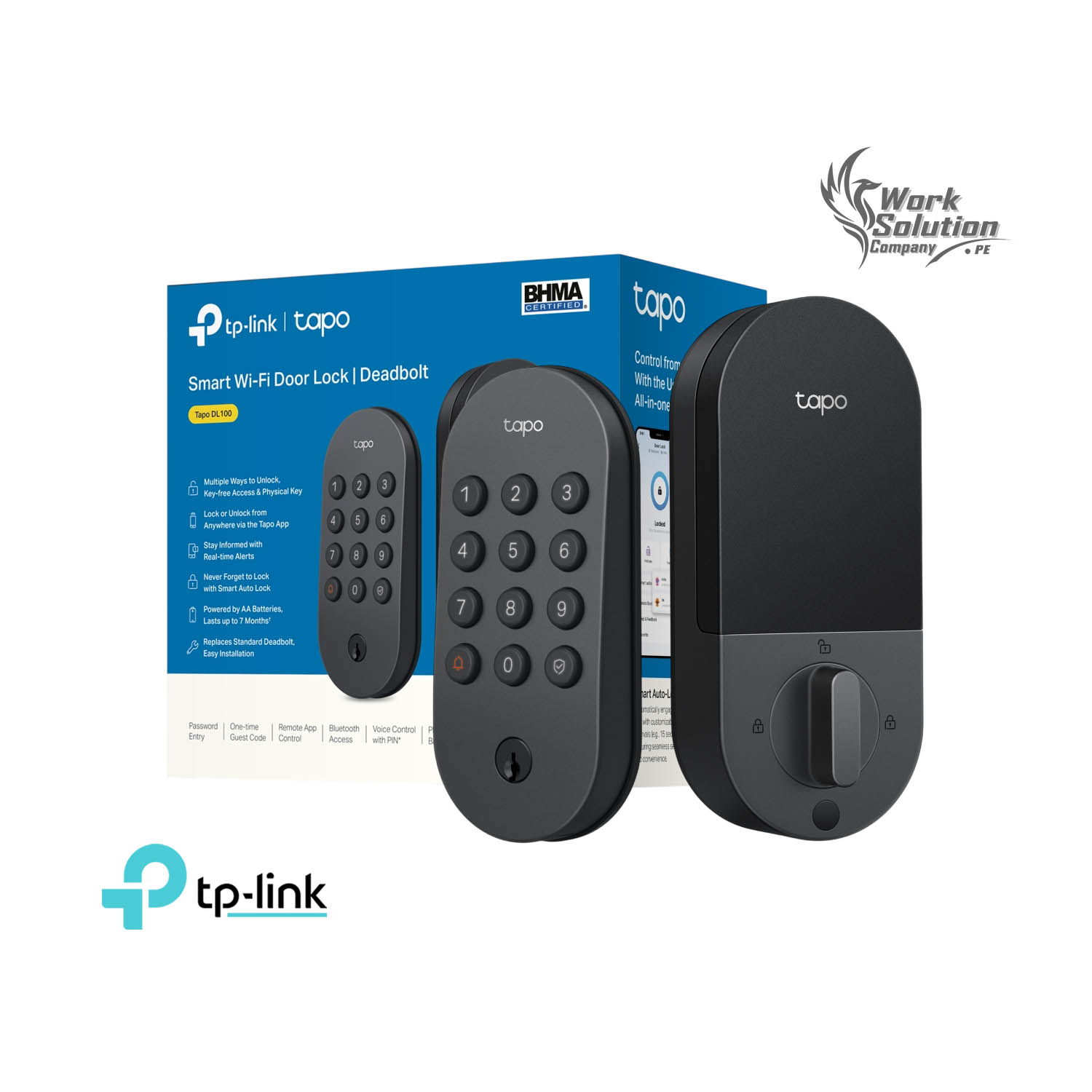 CERRADURA INTELIGENTE TAPO DL100 6 APERTURAS BLOQUEO AUTOMÁTICO - 1