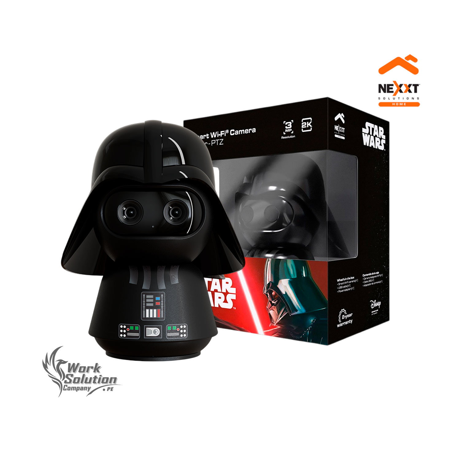 CÁMARA SEGURIDAD NEXXT NHC-IP16 DV 2K 3MP CAPACIDAD 256GB PANORÁMICA AUDIO BIDIRECCIONAL DARTH VADER - 1