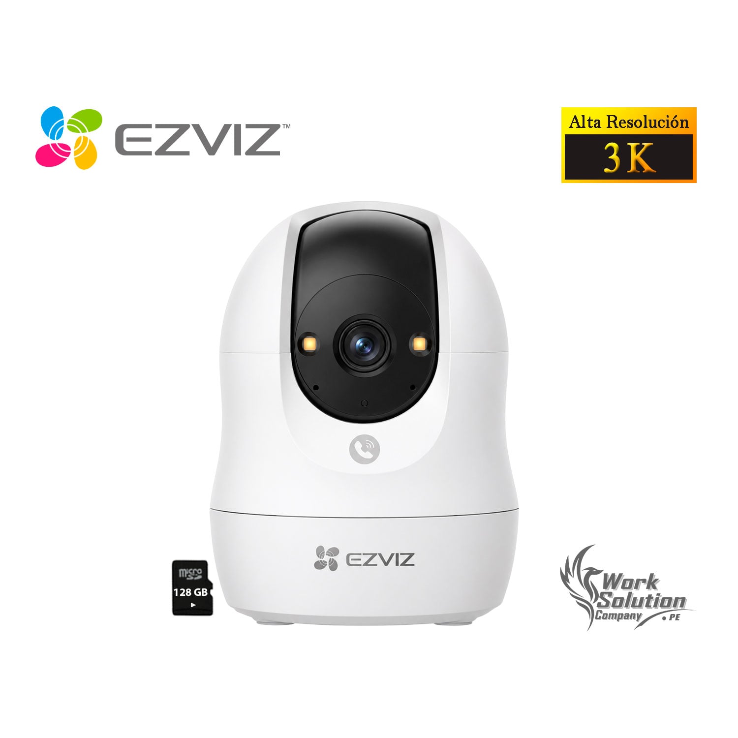 CÁMARA SEGURIDAD EZVIZ C6N G1 3K +SD 128GB PANORÁMICA AUDIO BOTÓN LLAMADA DETECCIÓN MOVIMIENTO - 1
