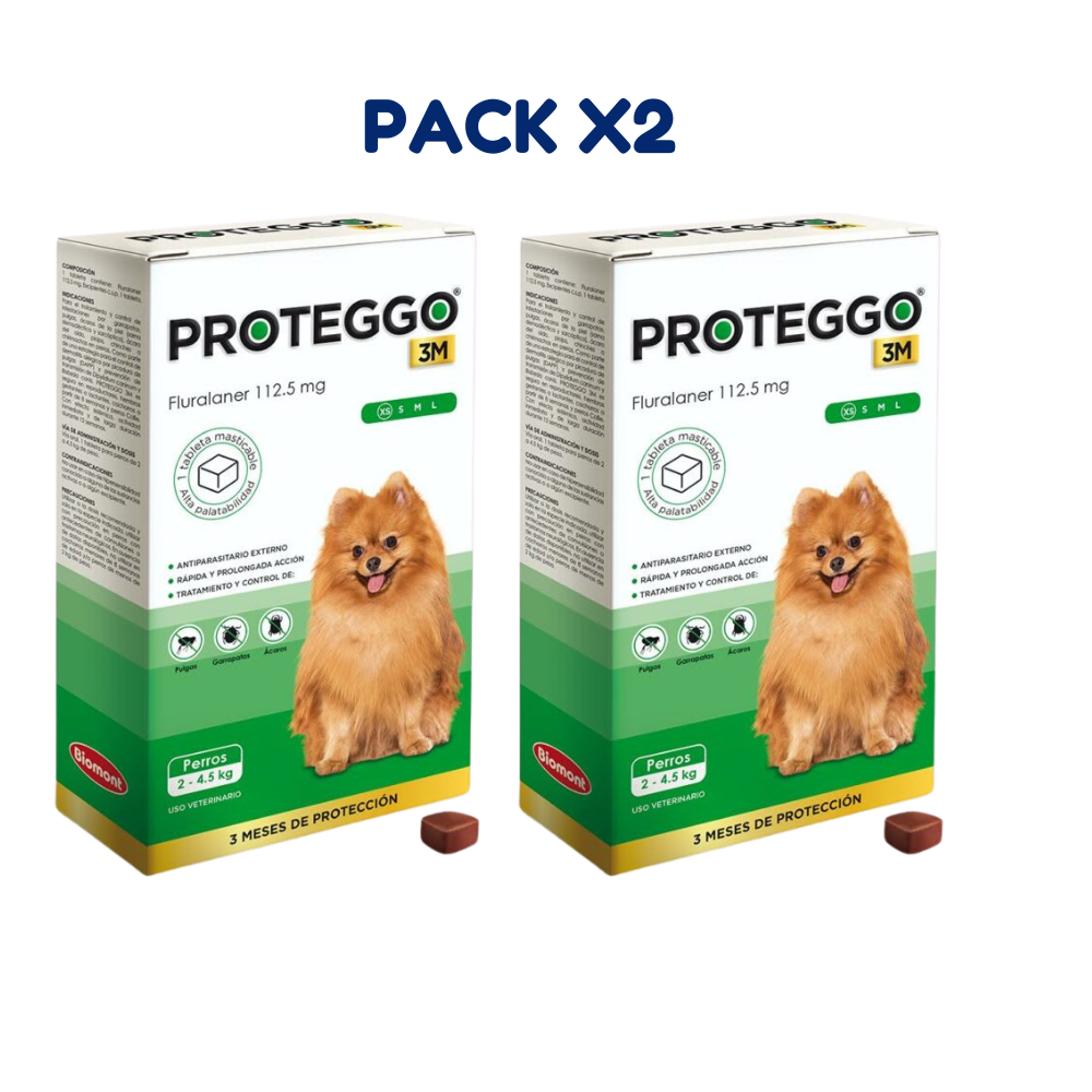 ANTIPULGAS PROTEGGO 2-4.5 KG PACK X2 - 1
