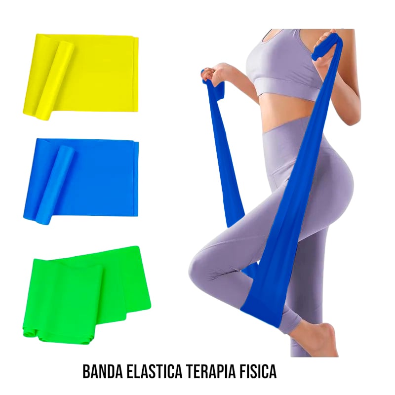 PACK X3 BANDAS ELASTICAS ABIERTAS RESISTENCIA FITNESS NIVELES - 2