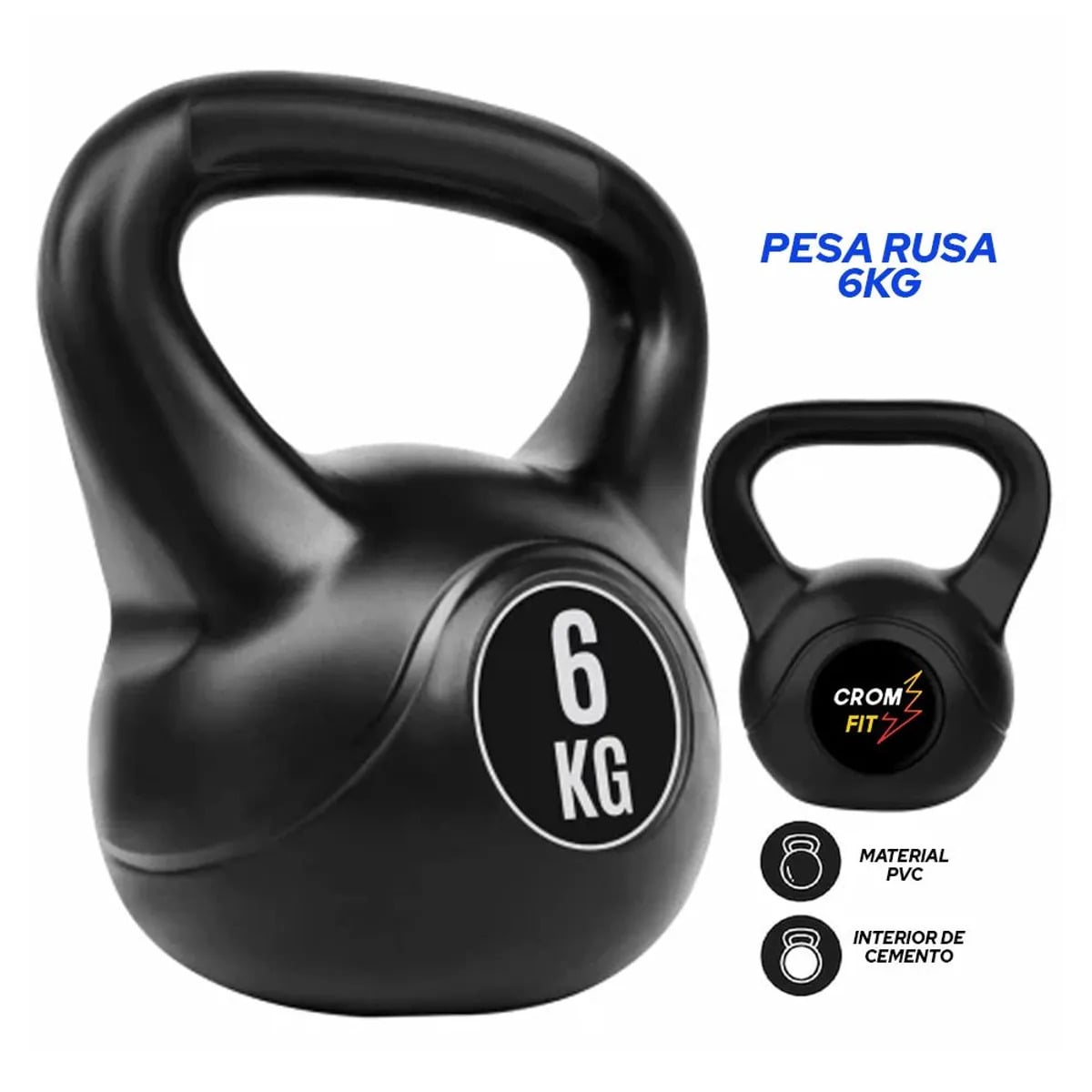 PESA RUSA 4-5-6-8-10-12 KETTLEBELL PVC CROSSFIT GYM - 2