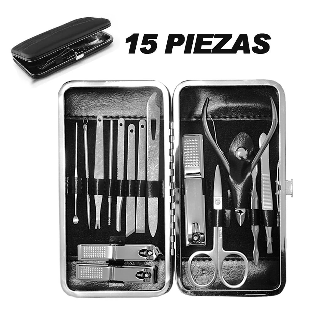 SET DE MANICURA DE 15 PIEZAS + ESTUCHE - COLOR VARIADO - 1
