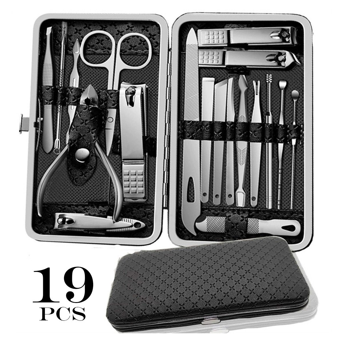 SET DE MANICURA DE 19 PIEZAS + ESTUCHE - COLOR VARIADO - 2