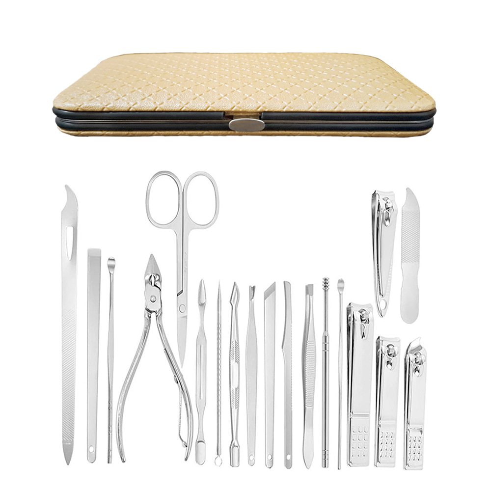 SET DE MANICURA DE 19 PIEZAS + ESTUCHE - COLOR VARIADO - 3