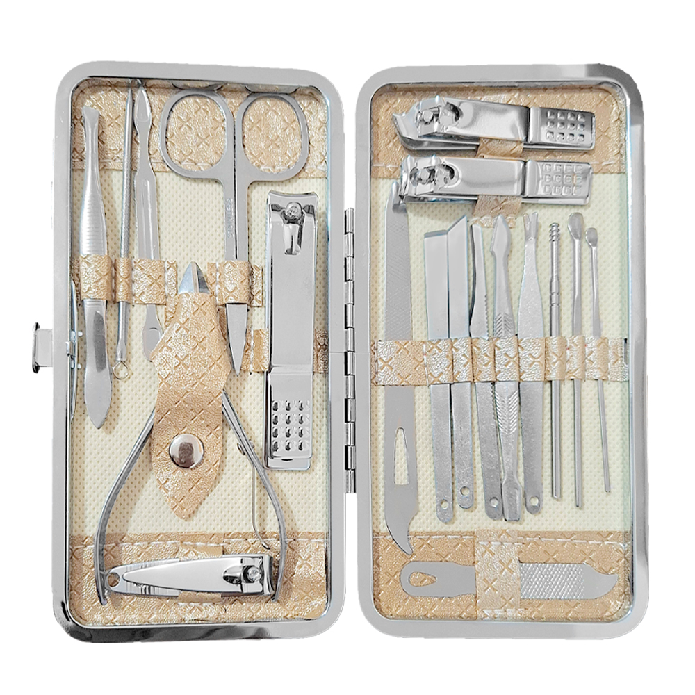 SET DE MANICURA DE 19 PIEZAS + ESTUCHE - COLOR VARIADO - 5
