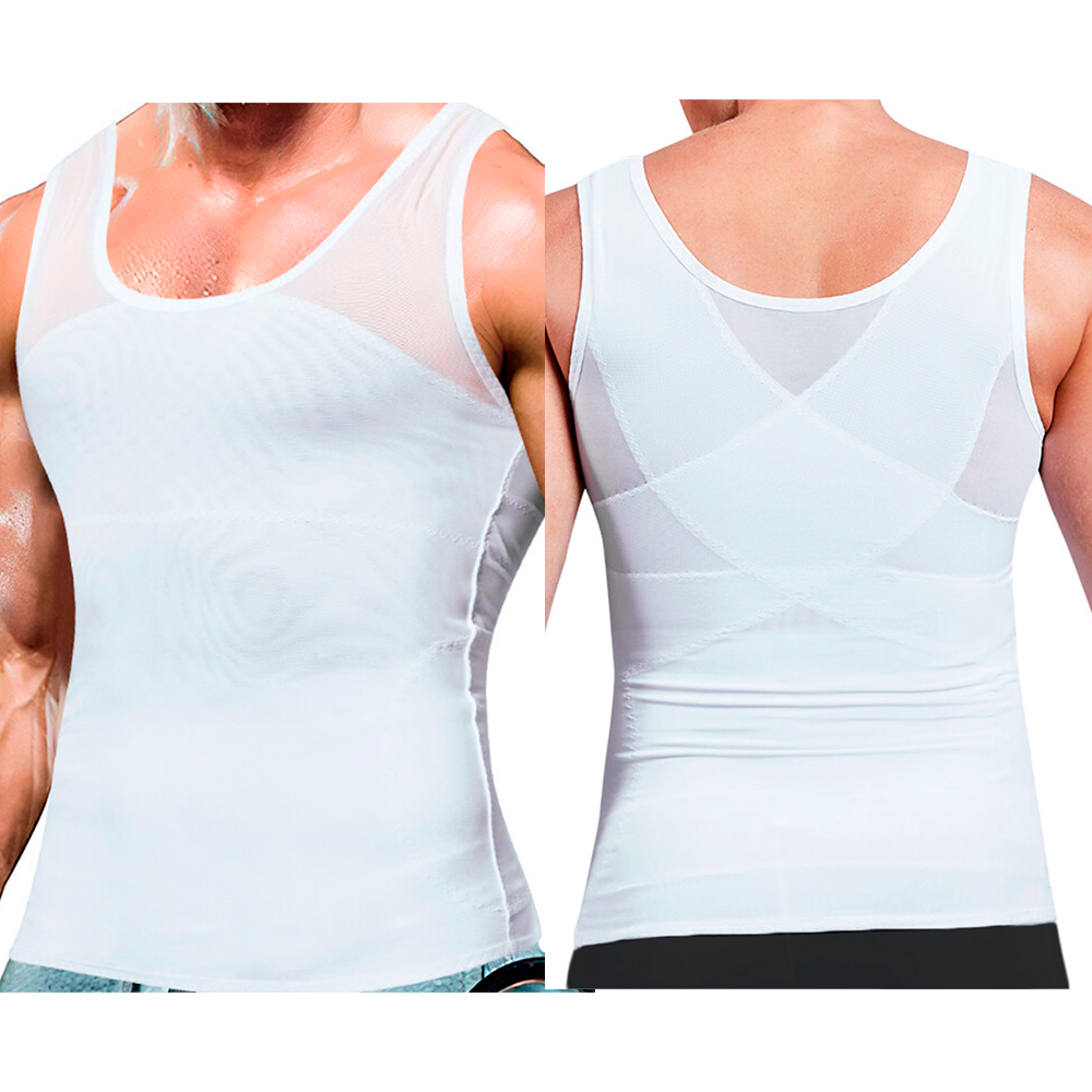 FAJA BIVIDI NATURELL REDUCTOR DE ABDOMEN Y  CORRECTOR DE POSTURA - COLOR BLANCO TALLA M - 1