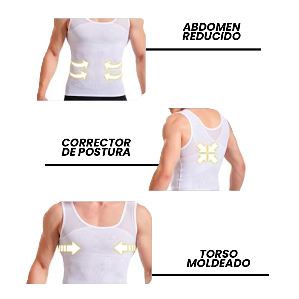 FAJA BIVIDI NATURELL REDUCTOR DE ABDOMEN Y  CORRECTOR DE POSTURA - COLOR BLANCO TALLA M - 2