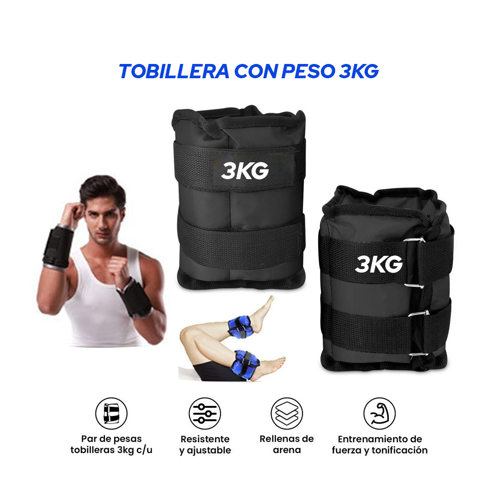 TOBILLERA MUÑEQUERA DE 3KG - 1