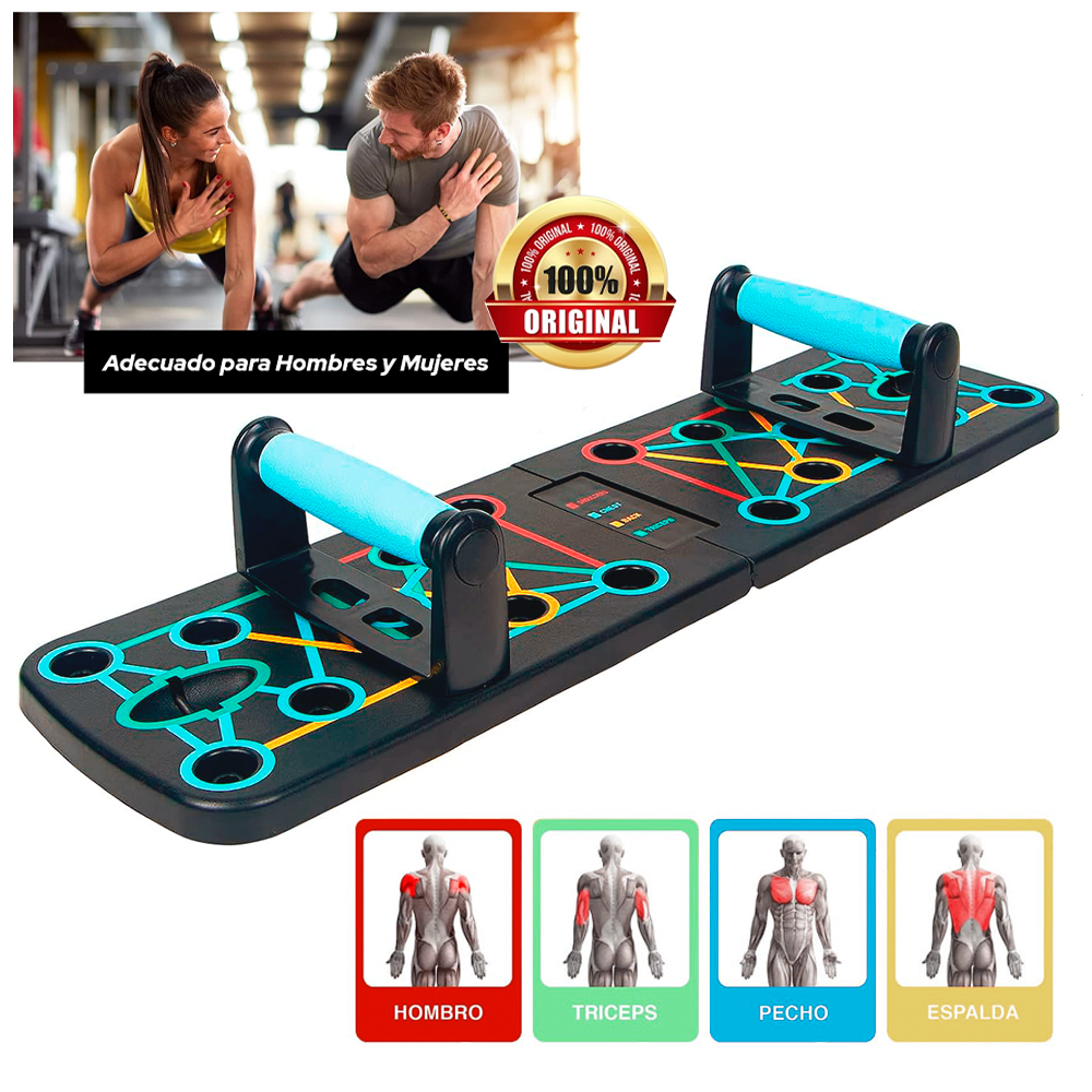 TABLA DE FLEXIONES PLEGABLE CON 2 LIGAS DE RESISTENCIA - 5