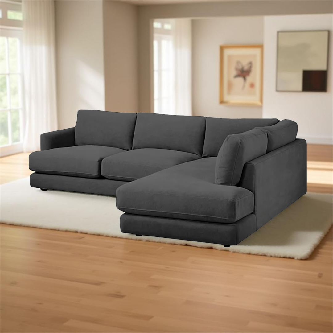 SECCIONAL FORMASHOME BEKER GRIS OSCURO DERECHO - 1
