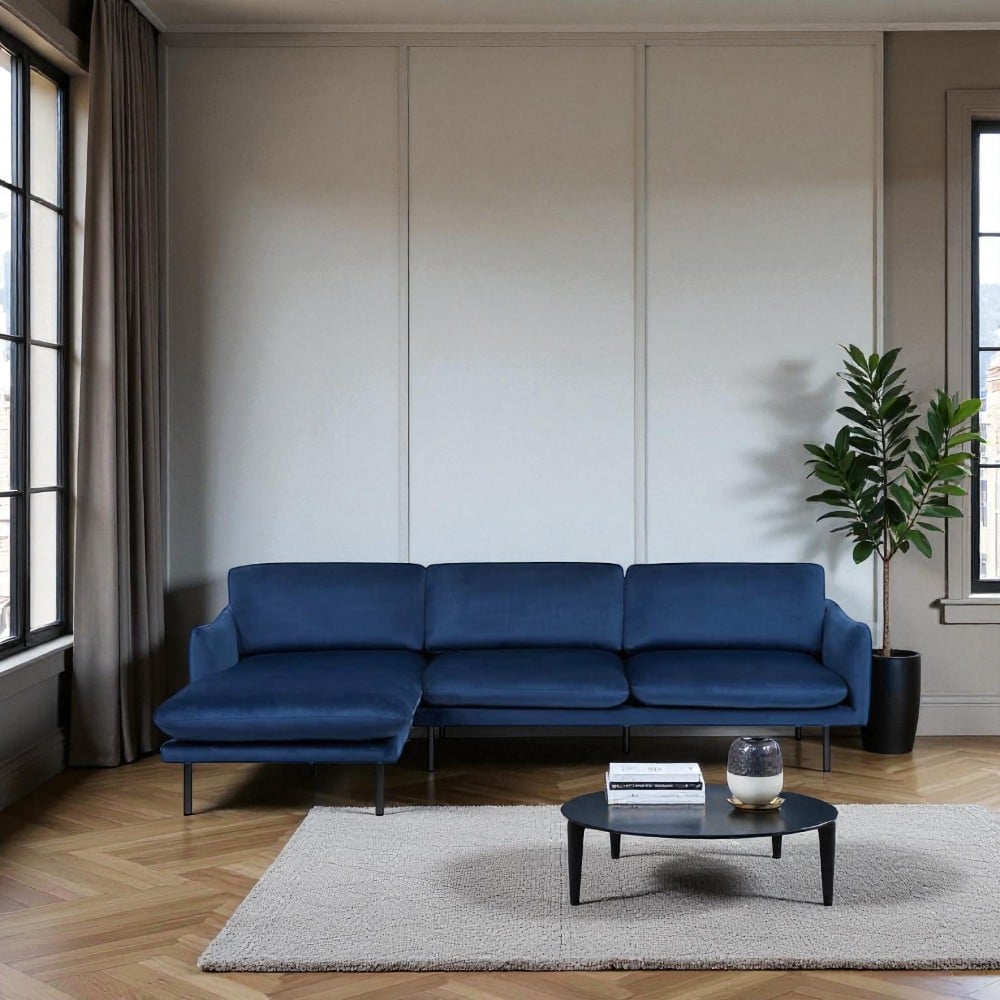 SECCIONAL FORMASHOME GARNER AZUL - 1