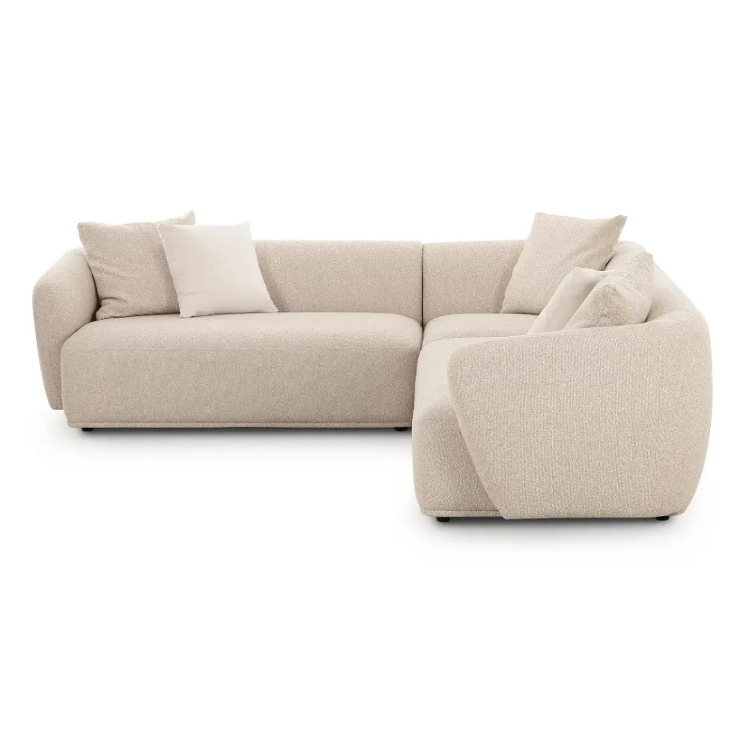 JUEGO DE SALA MODULAR UBINAS 3 PIEZAS FORMAS HOME – BEIGE CLARO - 2