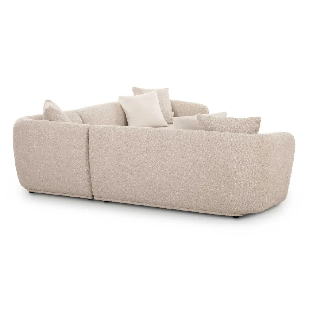 JUEGO DE SALA MODULAR UBINAS 3 PIEZAS FORMAS HOME – BEIGE CLARO - 3