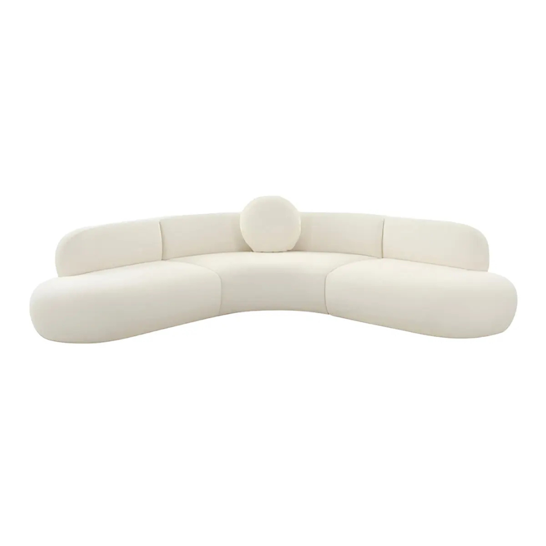SOFÁ CURVO MODERNO BROHA FORMAS HOME – 3 PIEZAS - 2