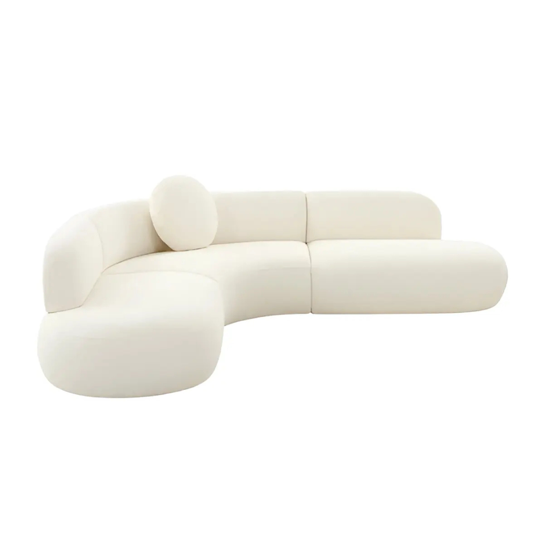 SOFÁ CURVO MODERNO BROHA FORMAS HOME – 3 PIEZAS - 4