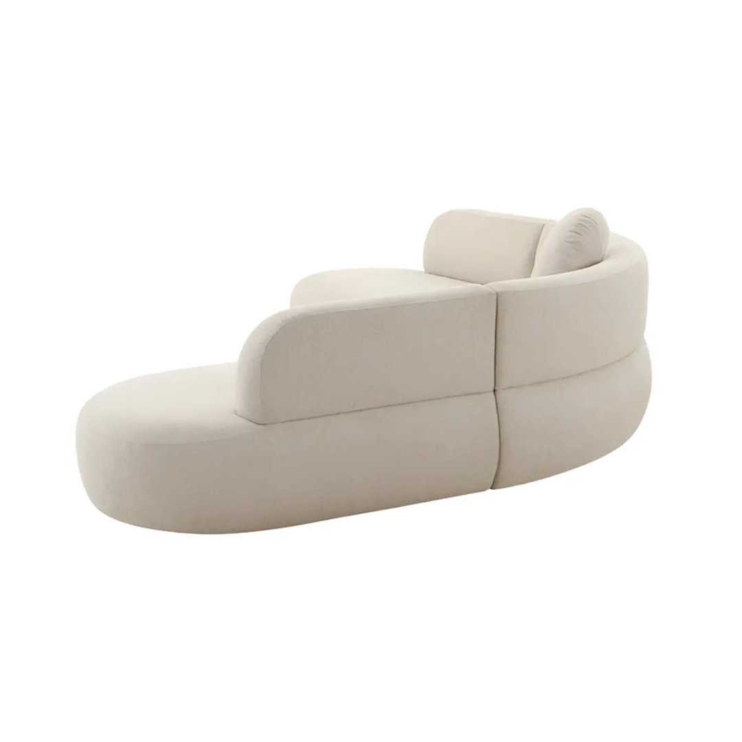 SOFÁ CURVO MODERNO BROHA FORMAS HOME – 3 PIEZAS - 5