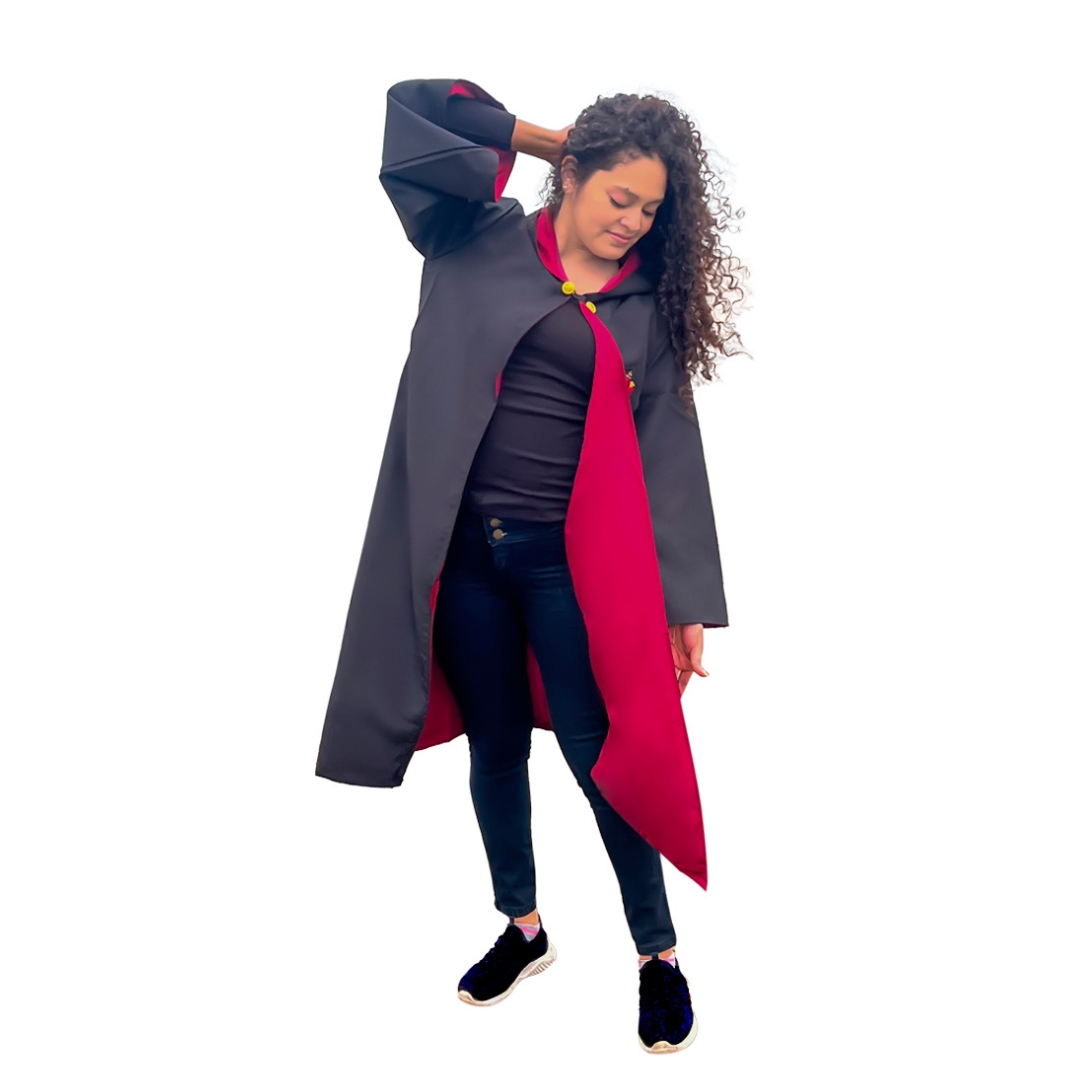DISFRAZ HOMBRE ROJO HARRY POTTER TUNICA CAPA UNIFORME GRYFFINDOR HALLOWEEN - 2