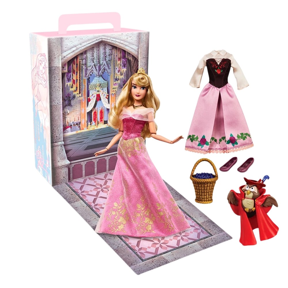 MUÑECA DISNEY STORE AURORA LA BELLA DURMIENTE CON ROPA Y ACCESORIOS - 1