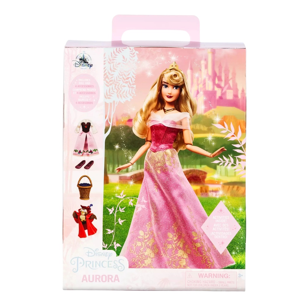 MUÑECA DISNEY STORE AURORA LA BELLA DURMIENTE CON ROPA Y ACCESORIOS - 4
