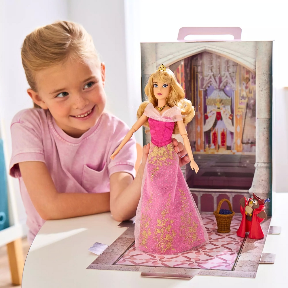 MUÑECA DISNEY STORE AURORA LA BELLA DURMIENTE CON ROPA Y ACCESORIOS - 5