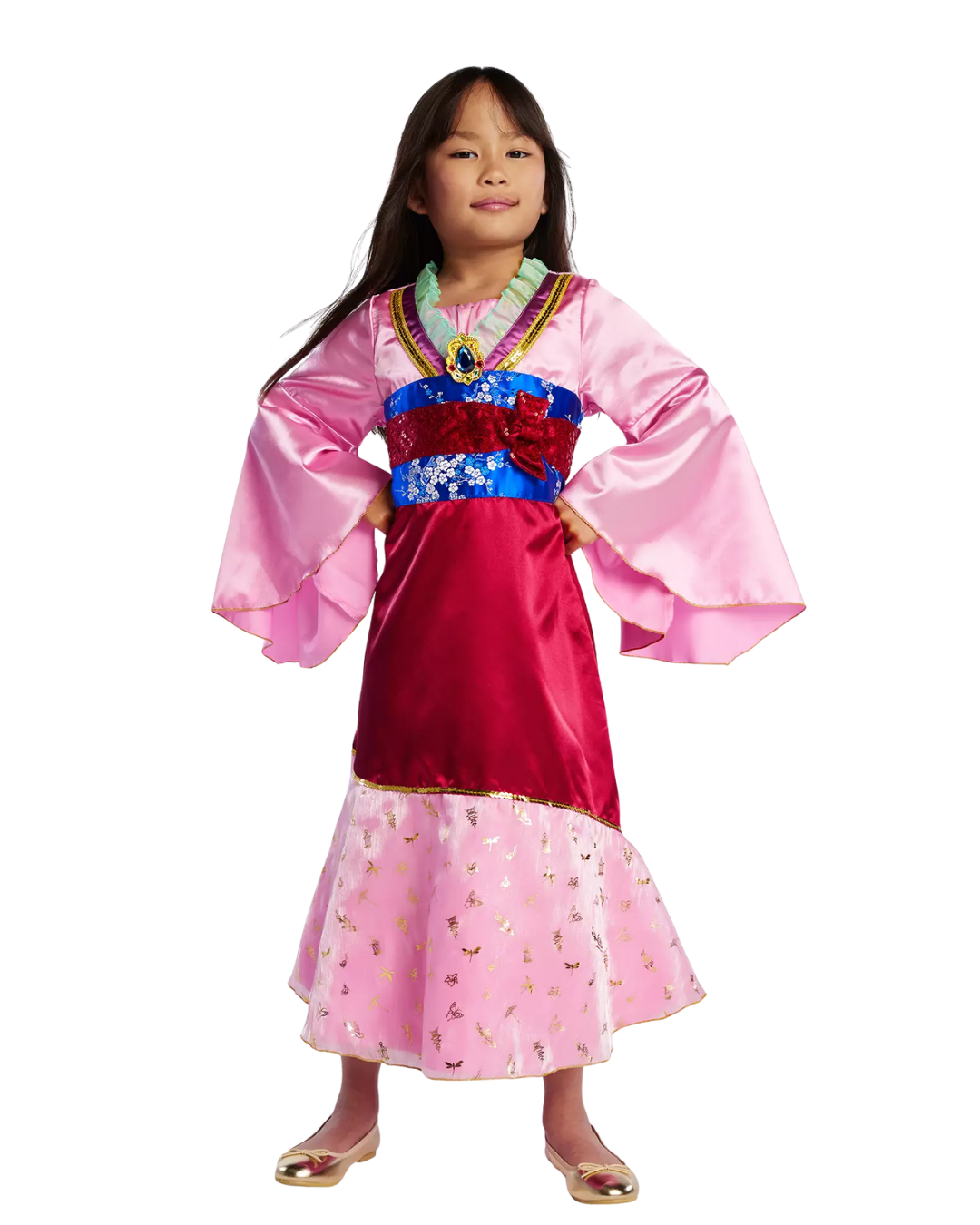 DISFRAZ ALGODÓN DISNEY ROSADO PRINCESA MULÁN STORE - 1