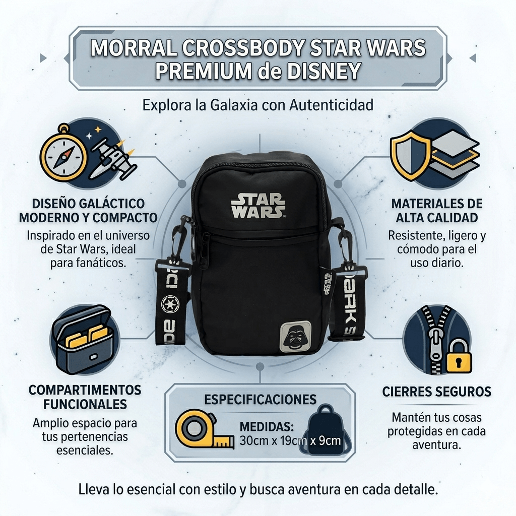 MORRAL CROSSBODY STAR WARS PREMIUM DISNEY - 2