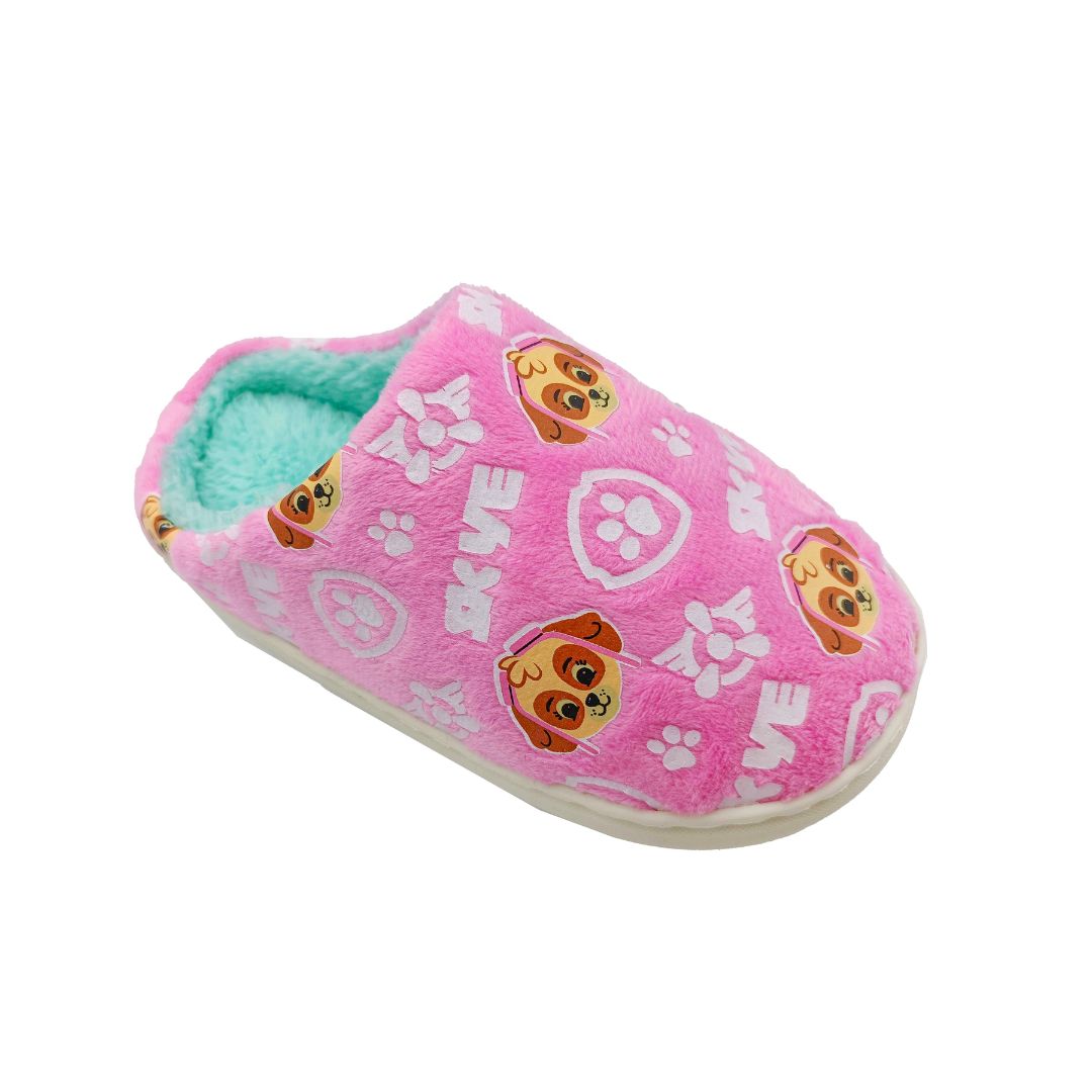 PANTUFLAS NIÑA PAW PATROL ROSADO - 1
