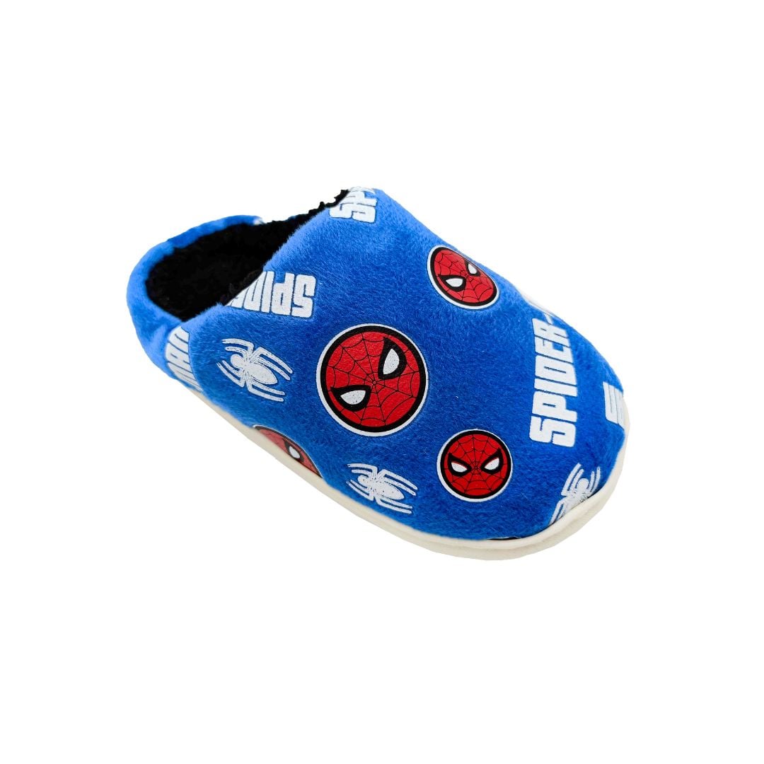 PANTUFLAS NIÑO SPIDERMAN AZUL - 1