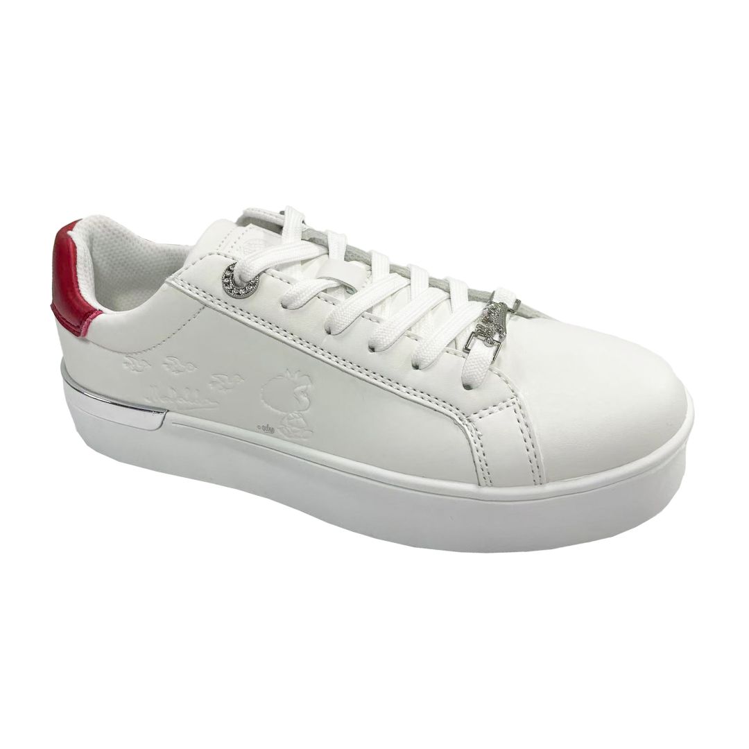 ZAPATILLAS URBANAS MUJER MAFALDA BLANCO ROJO - 1