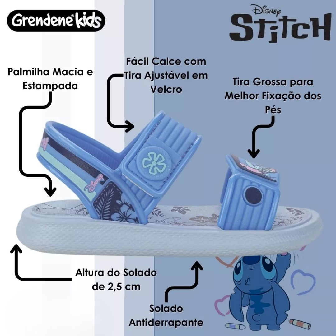 Sandalias Niña Playera Stitch Ipanema Celeste - 5