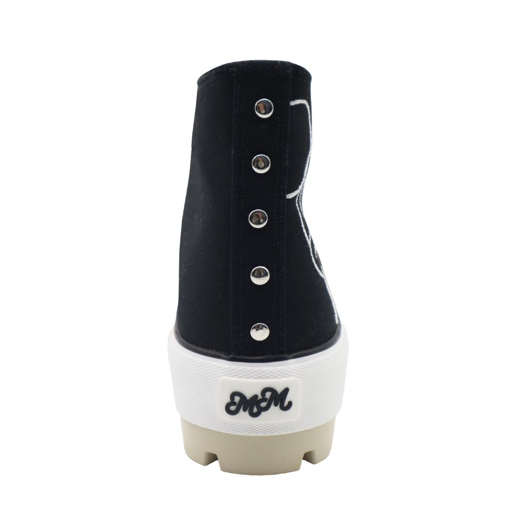ZAPATILLAS MUJER MICKEY MOUSE BOTIN NEGRO - 3