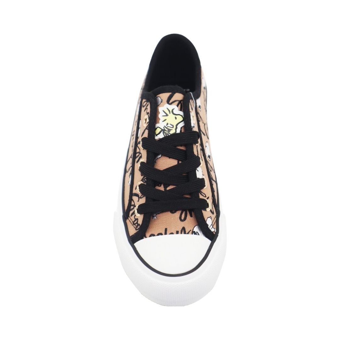 ZAPATILLAS MUJER SNOOPY CASUAL MARRON - 2