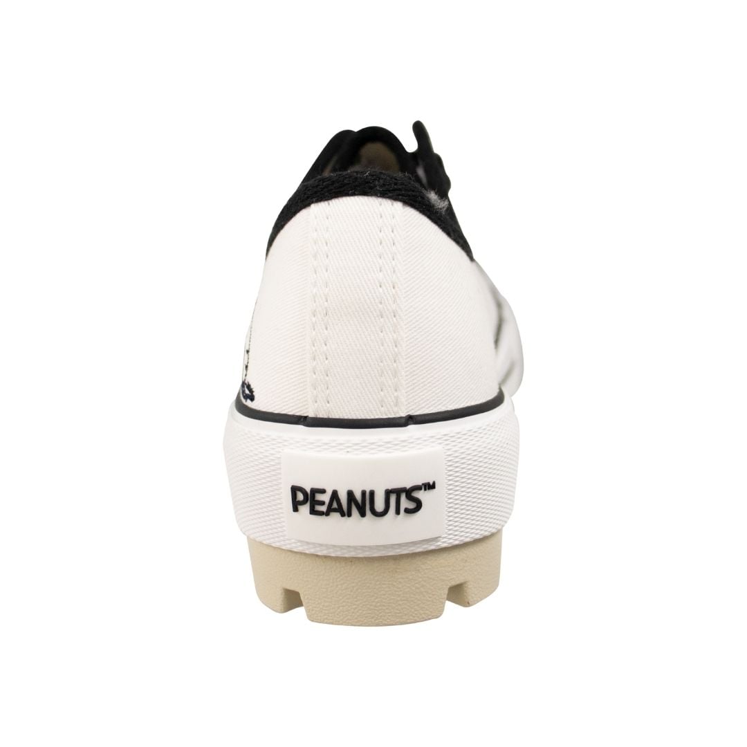 ZAPATILLAS MUJER SNOOPY CASUAL BLANCO Y NEGRO - 3