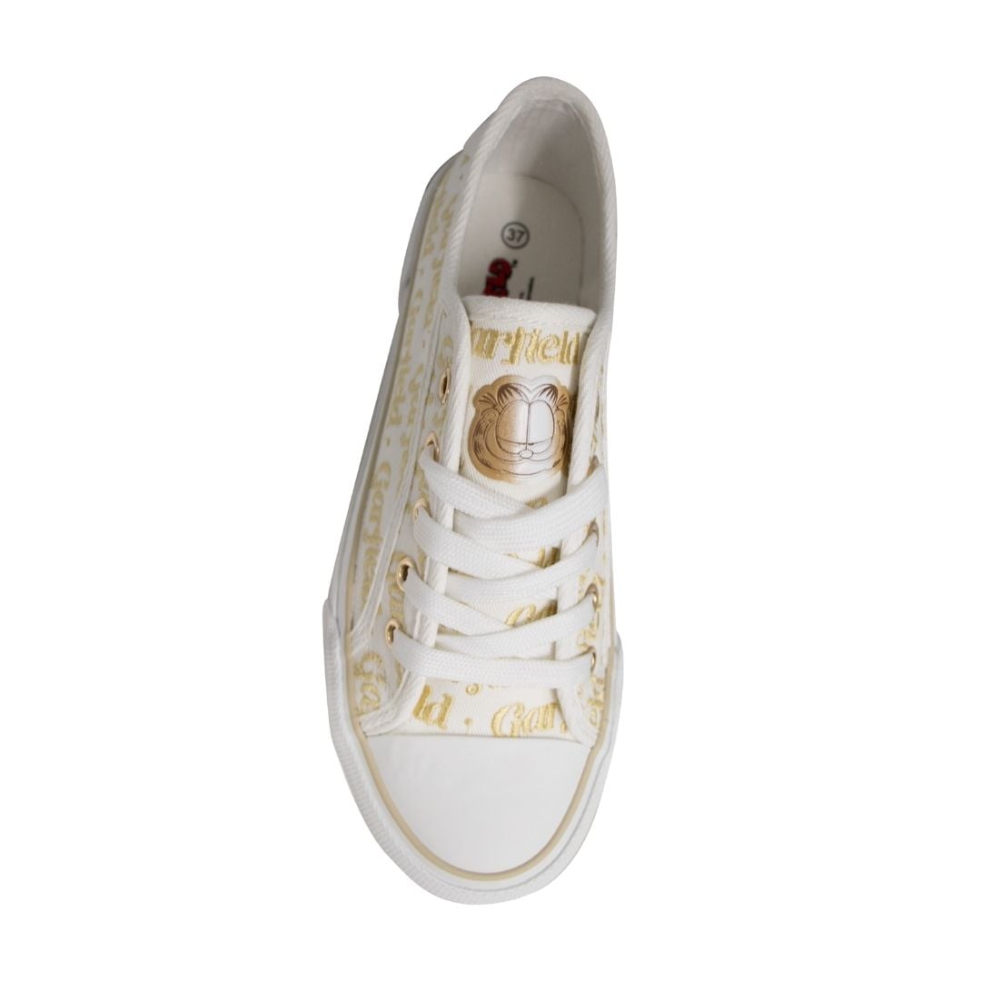 ZAPATILLAS MUJER GARFIELD CASUAL BLANCO Y AMARILLO - 2