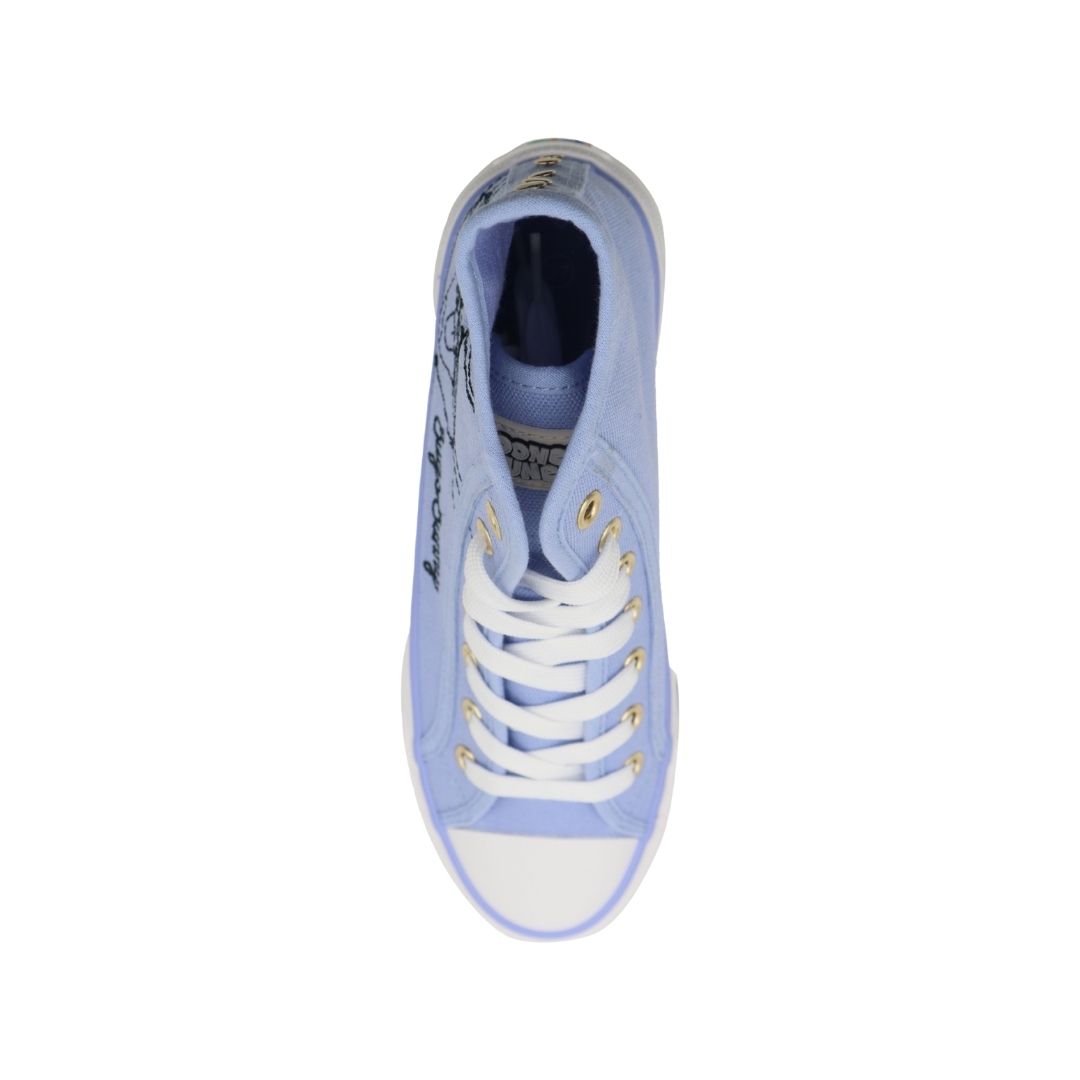 ZAPATILLAS BOTIN MUJER LOONEY TUNES CASUAL CELESTE - 2