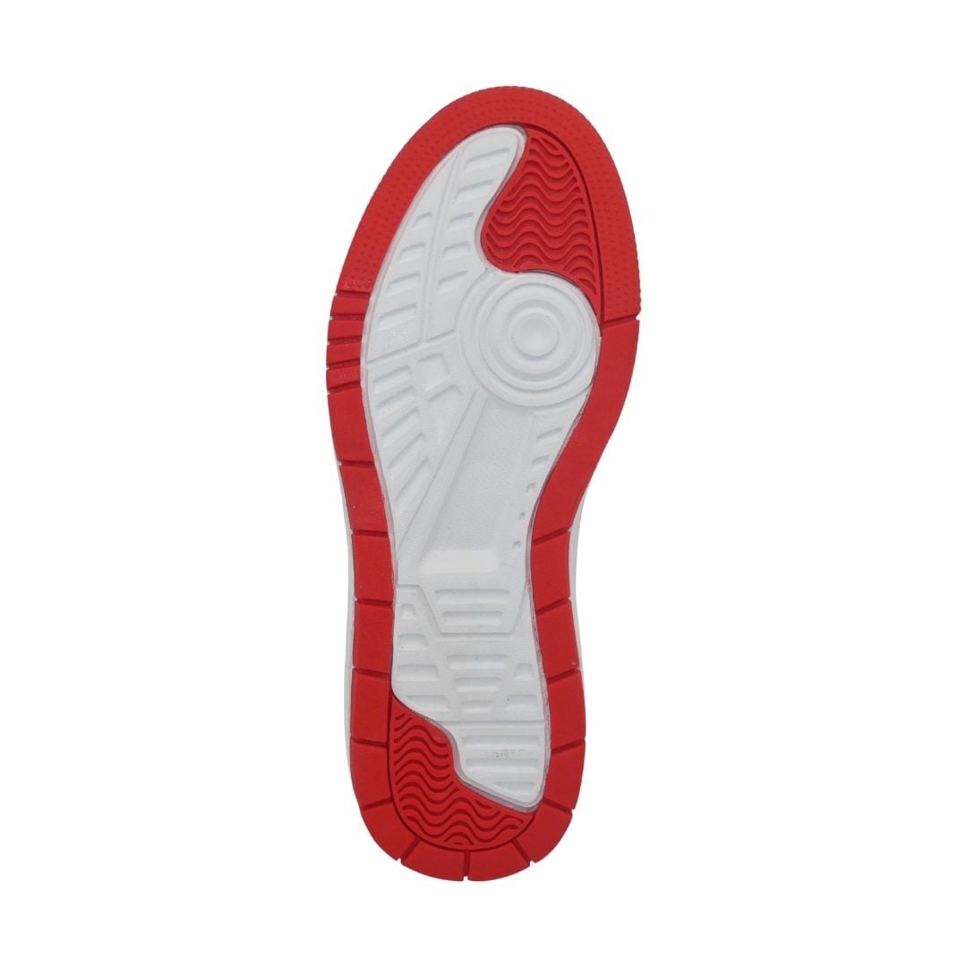 ZAPATILLAS MUJER MAFALDA CASUAL BLANCO Y ROJO - 4