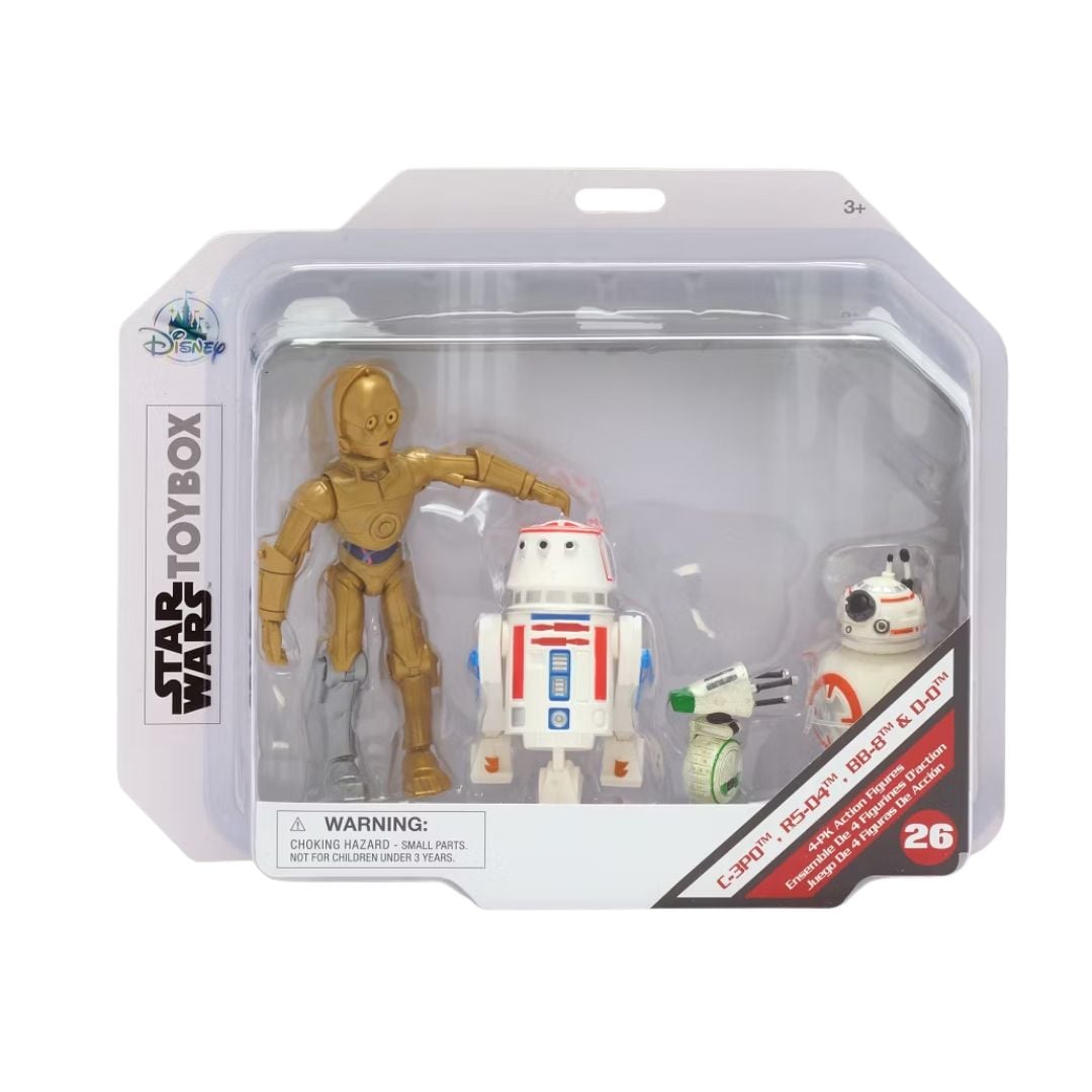 SET DROIDES FIGURAS ACCION STAR WARS TOYBOX DISNEY STORE - 1