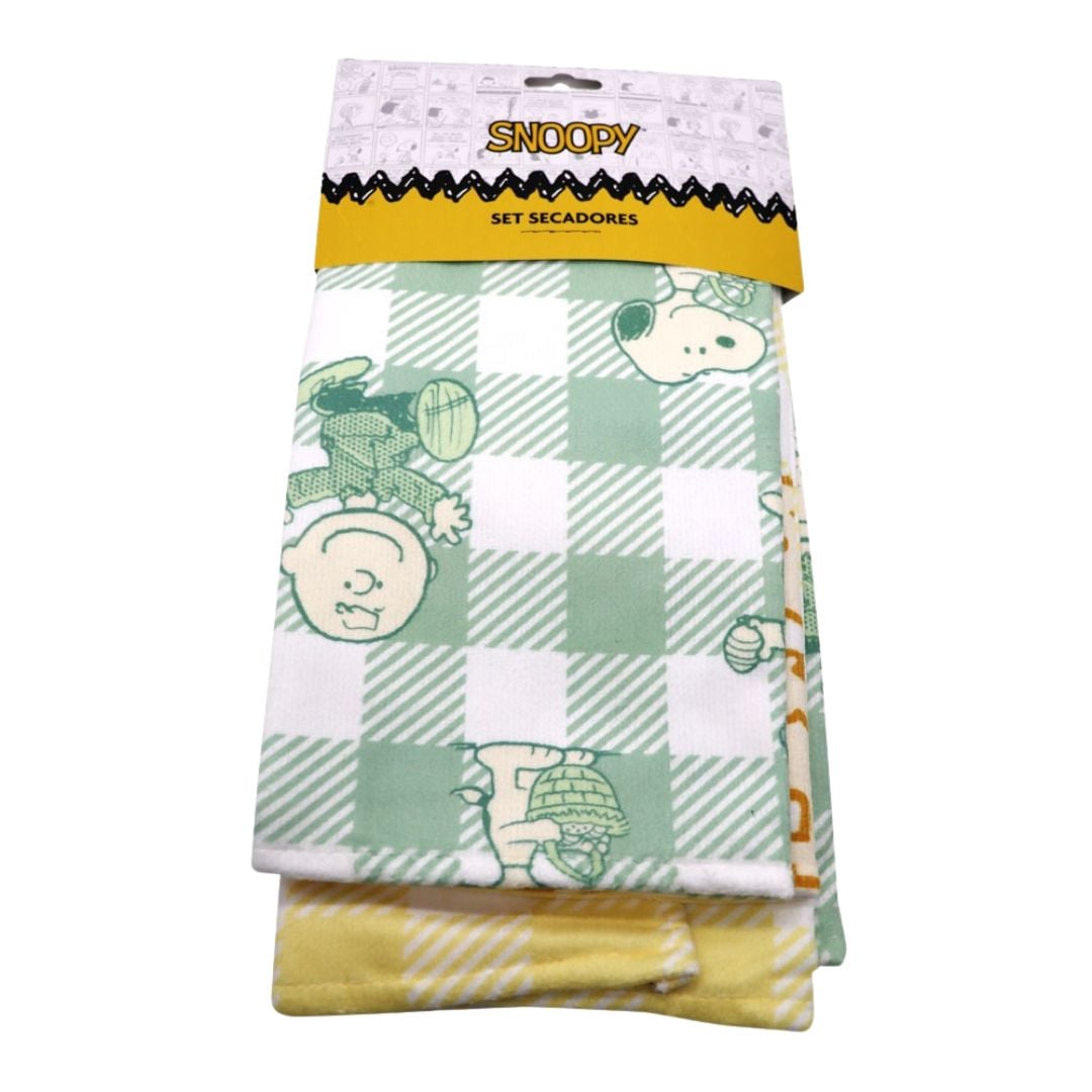 SET DE SECADORES X2 DE COCINA SNOOPY 2 - 1