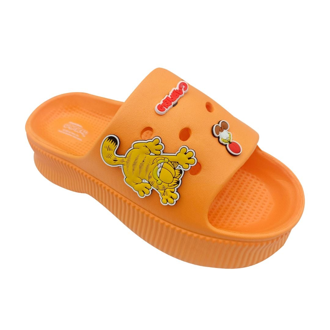 SANDALIAS MUJER CASUAL GARFIELD ANARANJADO - 1