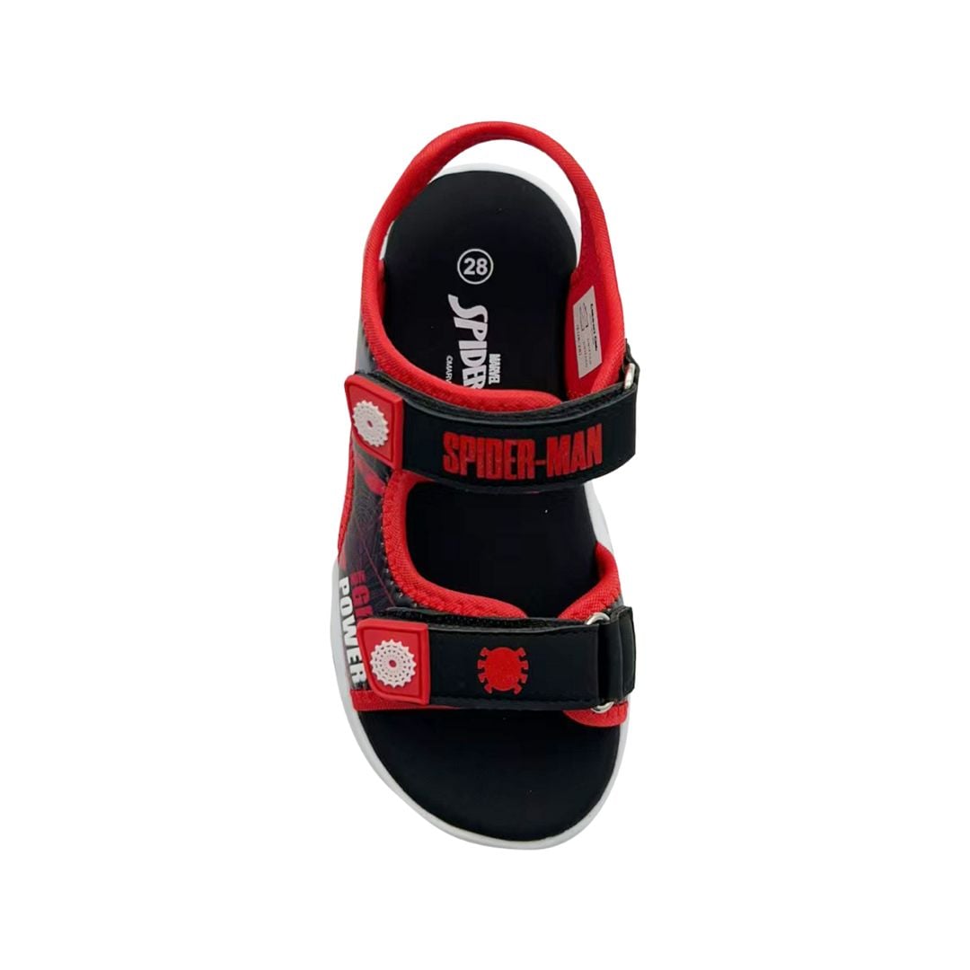 SANDALIAS NIÑO PLAYERA SPIDERMAN ROJO LUCES - 2