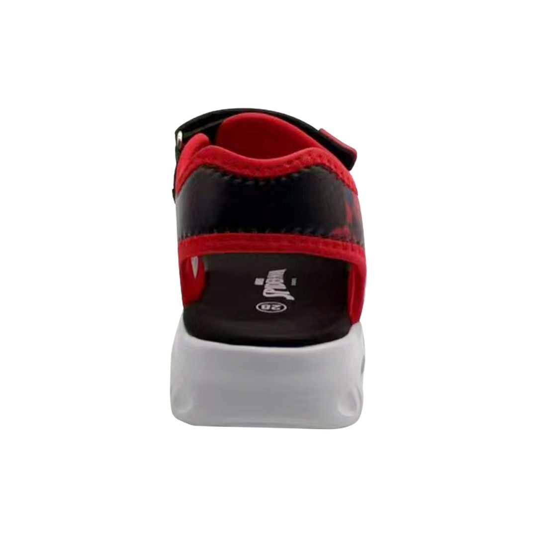 SANDALIAS NIÑO PLAYERA SPIDERMAN ROJO LUCES - 3