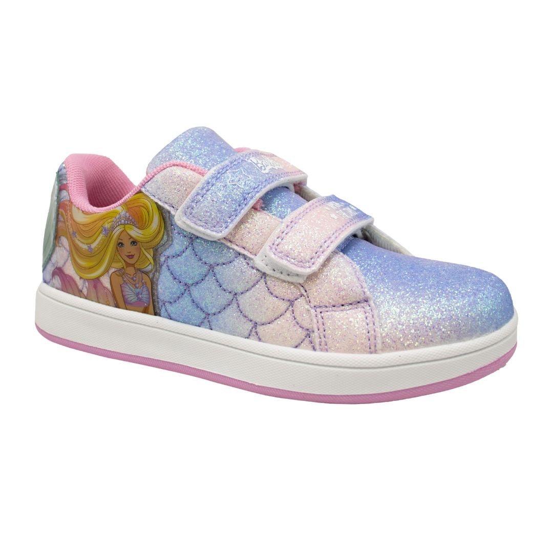 ZAPATILLAS NIÑA CASUAL BARBIE SIRENA ARCOIRIS - 1