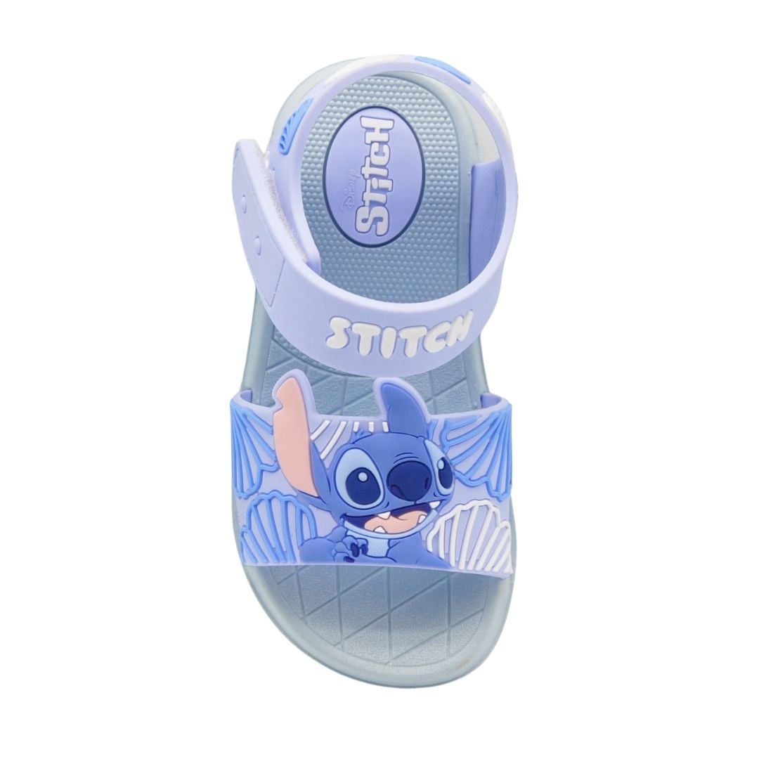 SANDALIAS NIÑA PLAYERA STITCH CORAL LILA - 2