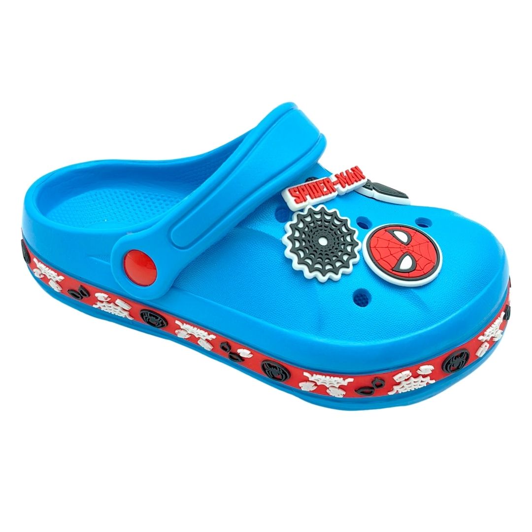 SANDALIAS NIÑO CASUAL SPIDERMAN CELESTE - 1