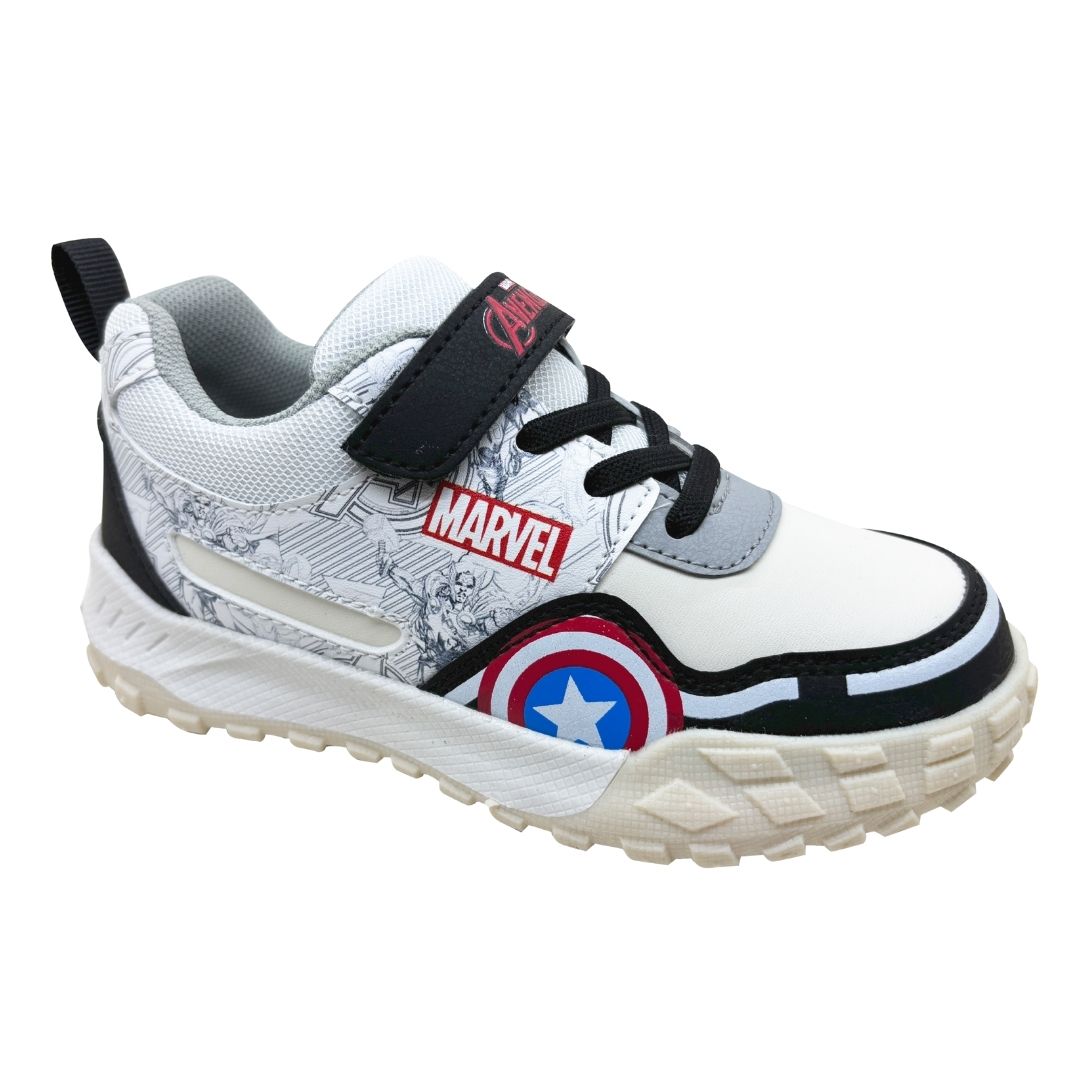 ZAPATILLAS NIÑO CASUAL CAPITAN AMERICA MARVEL AVENGERS BLANCO - 1